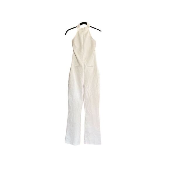 Zara NWT women’s white one piece jumpsuit size small - Picture 3 of 7